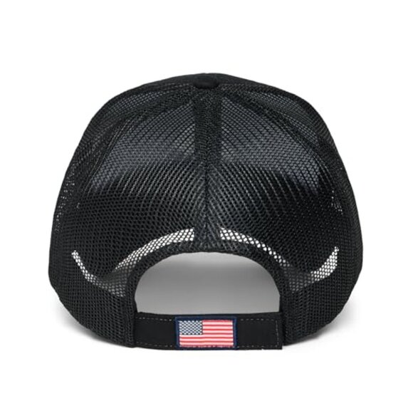Trucker Hat Adjustable Velcro Strap Classic Fit Cotton Baseball Cap main image 4